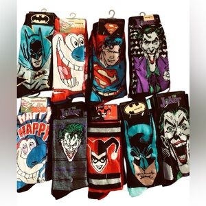 9 pairs of novelty Colorful  Socks Collection